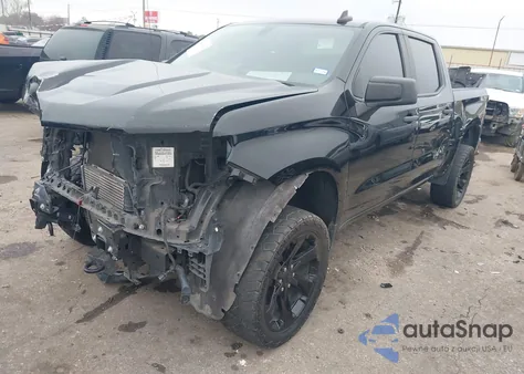 2021 Chevrolet Silverado 1500 2Wd Short Bed Custom z USA, uszkodzony, nr VIN 3GCPWBEK3MG214355